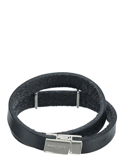 Shop Saint Laurent Opyum Double Wrap Bracelet