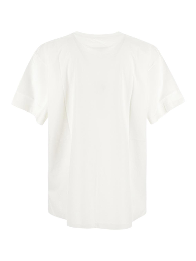 Shop Mm6 Maison Margiela Cotton T-shirt In White