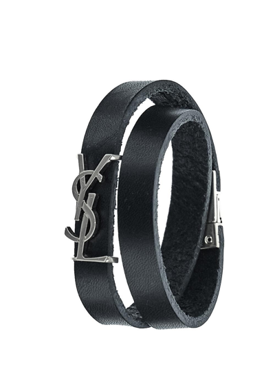 Shop Saint Laurent Opyum Double Wrap Bracelet