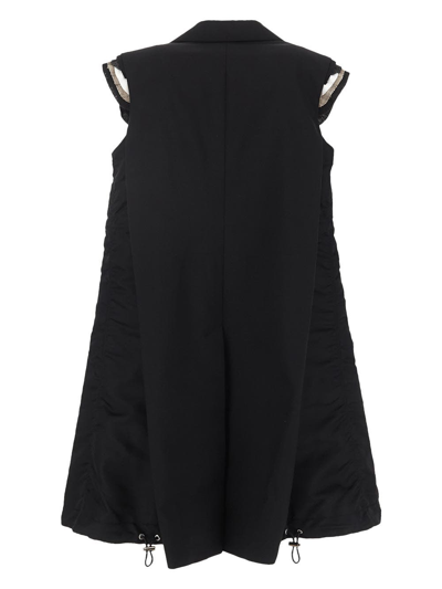 Shop Sacai Suiting Dress In Black