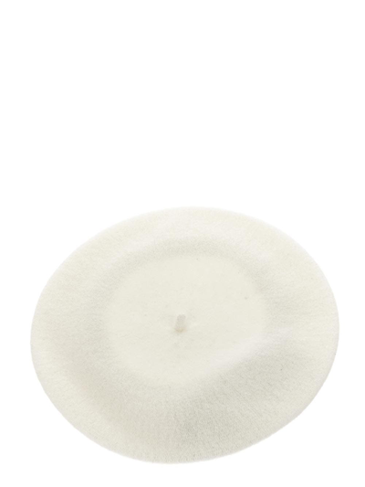 Shop Maison Margiela Wool Beret In White