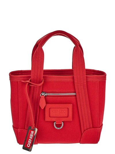 Shop Kenzo Mini Tote Bag In Red