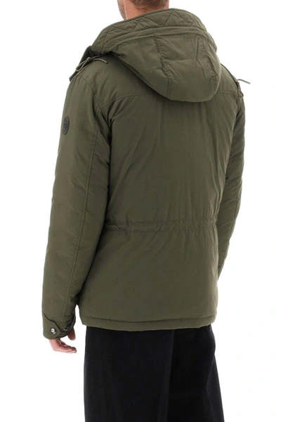 Shop Woolrich 'aleutian' Hooded Field Jacket In Brown