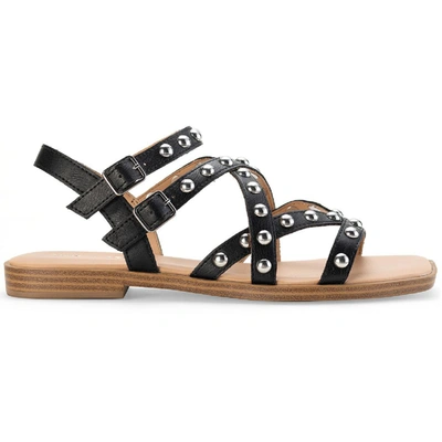 Shop Sun + Stone Womens Faux Leather Studded Gladiator Sandals In Multi