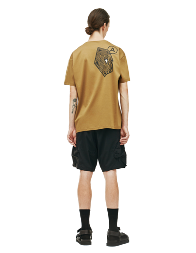 Shop Acronym S24 Graphic Print T-shirt In Coyote In Brown