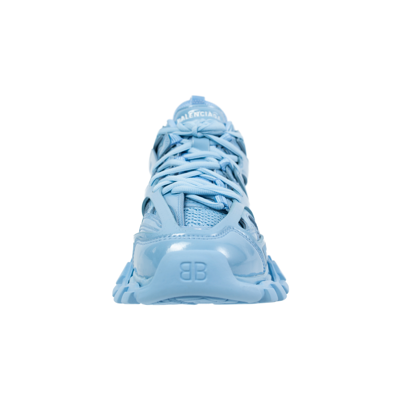 Shop Balenciaga Track Sneakers In Metallic Indigo In Blue