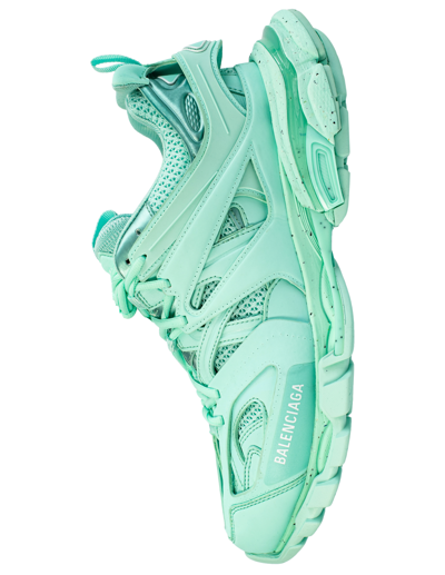 Shop Balenciaga Track Sneakers Recycled Sole In Green