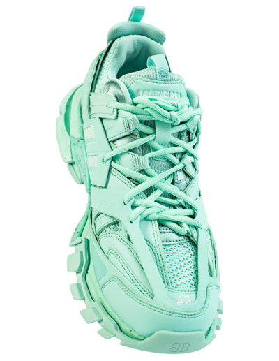 Shop Balenciaga Track Sneakers Recycled Sole In Green