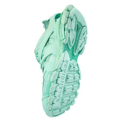 Shop Balenciaga Track Sneakers Recycled Sole In Green