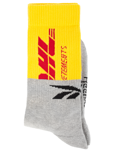 VETEMENTS DHL PRINT SOCKS 