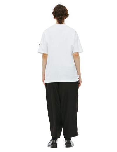 Shop Mastermind Japan Cotton T-shirt With Patches In White