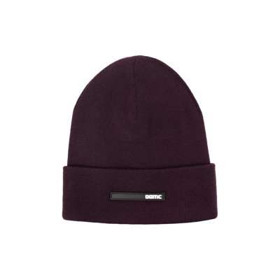 Oamc Logo-patch Wool Beanie In Purple