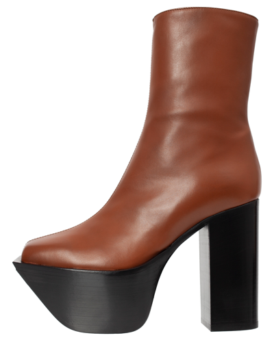 Shop Peter Do Everyday Platform Boots In Brown