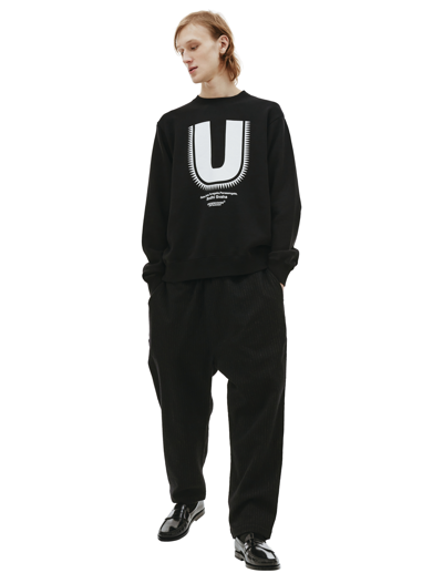 Shop Undercover Black 'u' Sweatshirt