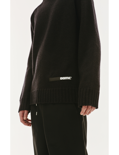 Shop Oamc Whistler Wool Sweater In Black