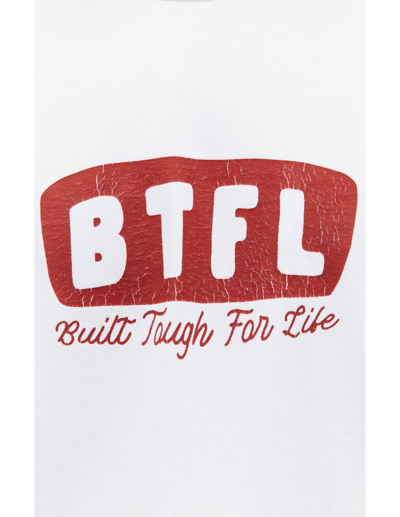 Shop Btfl White Printed T-shirt