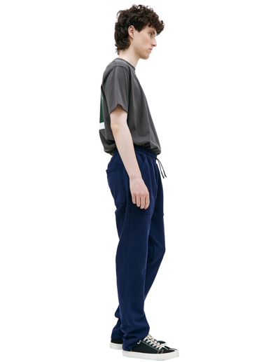 Shop Btfl Drawstring Waistband Sweatpants In Navy Blue