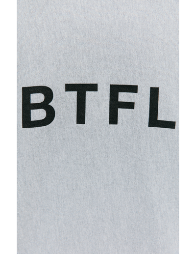 Shop Btfl Cropped Sweatshirt With Logo In Grey
