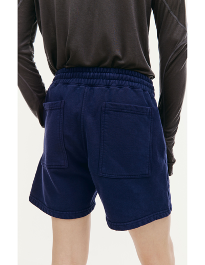 Shop Btfl Navy Blue Cotton Shorts