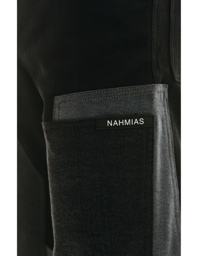 Shop Nahmias Denim Carpenter Trousers In Black