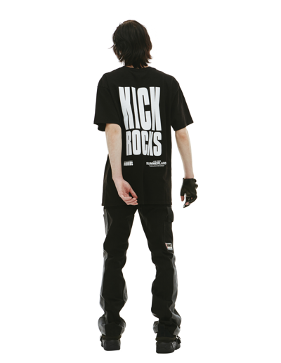 Shop Nahmias Kick Rocks Printed T-shirt In Black