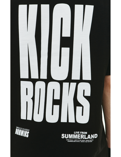 Shop Nahmias Kick Rocks Printed T-shirt In Black