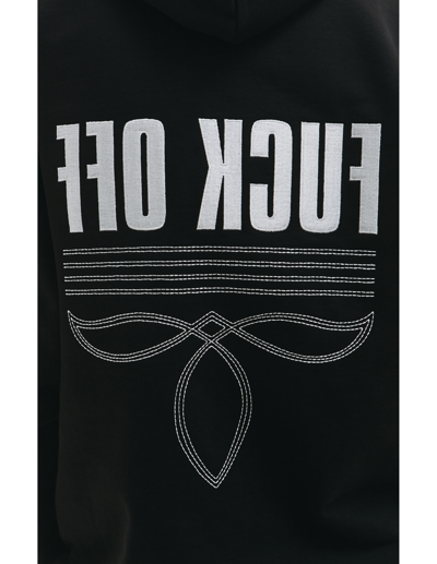 Vtmnts Logo-print Oversize Hoodie In Black