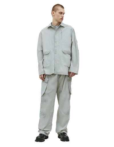 Shop A-cold-wall* Dyed Shirt With Pockets In Grey