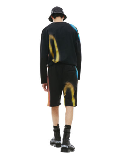 Shop A-cold-wall* Black Hypergraphic Shorts