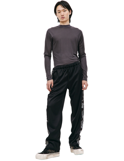 Shop Children Of The Discordance Black Trousers With Stripes