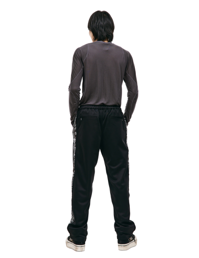 Children Of The Discordance Black Trousers With Stripes In Black