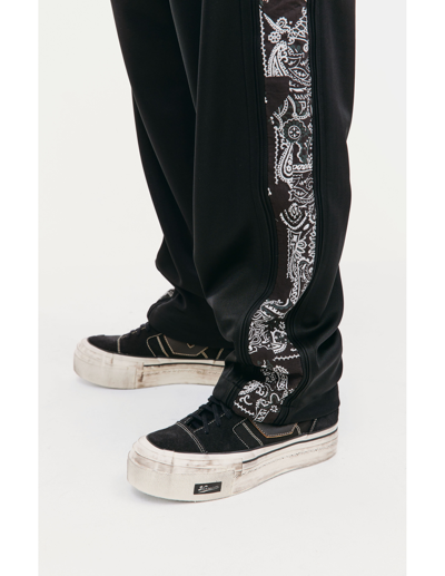 Children Of The Discordance Black Trousers With Stripes In Black