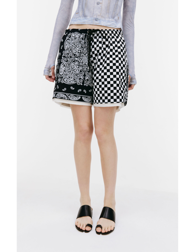 Children Of The Discordance Bandanas Patch Shorts In Black