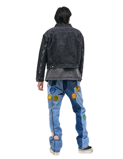 Children Of The Discordance Black Denim Jacket In Black
