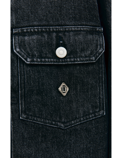 Children Of The Discordance Black Denim Jacket In Black