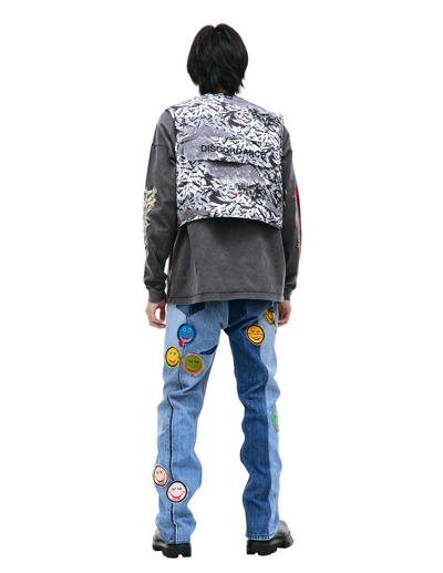 Shop Children Of The Discordance 2am Graffiti Vest In Grey