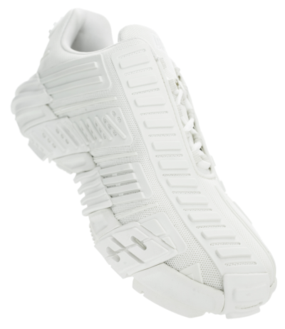 Shop Diesel Rubber Mesh Sneakers In White