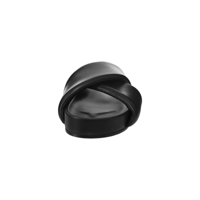 Jil Sander Black Sandals With Criss Cros Bands In Black