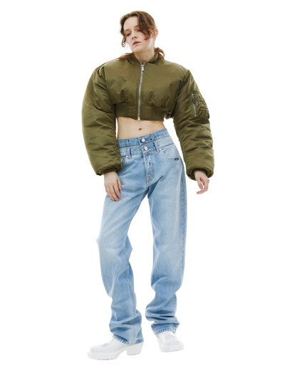 Vtmnts Double Waist Jeans In Blue
