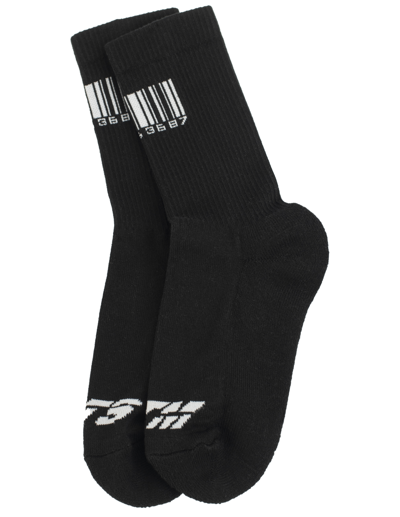 Shop Vtmnts Black Barcode Socks