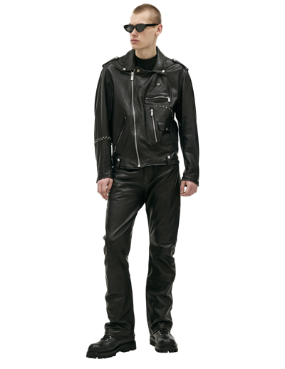 Shop Enfants Riches Deprimes Black Leather Jacket