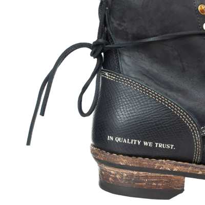 Shop Visvim Poundmaker-folk Leather Boots In Black