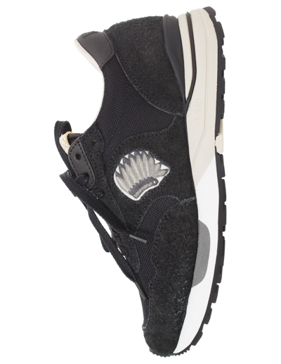 Visvim Embroidered Roland Sneakers In Black