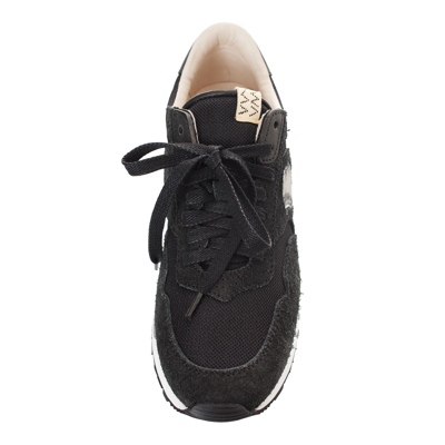 Shop Visvim Embroidered Roland Sneakers In Black