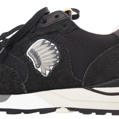 Shop Visvim Embroidered Roland Sneakers In Black