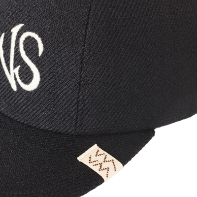 Visvim Vs Embroidered Cap In Black