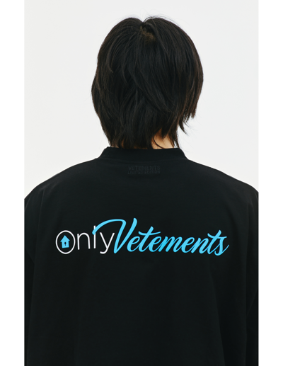Shop Vetements Black 'only ' T-shirt