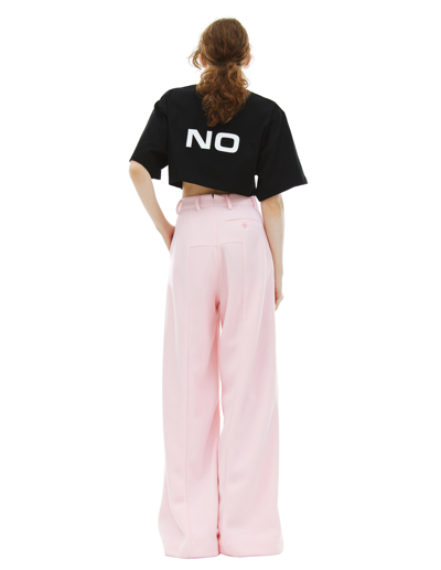 Shop Vetements Pinched Seam Trousers In Pink