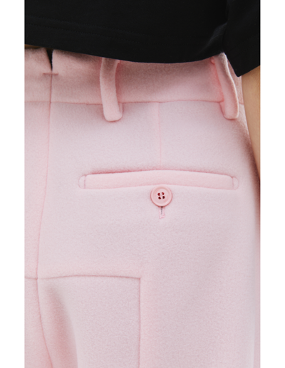 Shop Vetements Pinched Seam Trousers In Pink