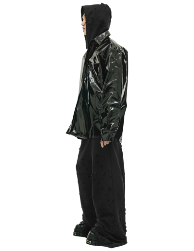 Vetements Shiny Rubber Shirt In Black